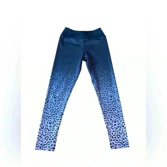 NWOT, ZARA, High-Waist  Black Leopard Print Leggings, Size 9 - Picture 2 of 9